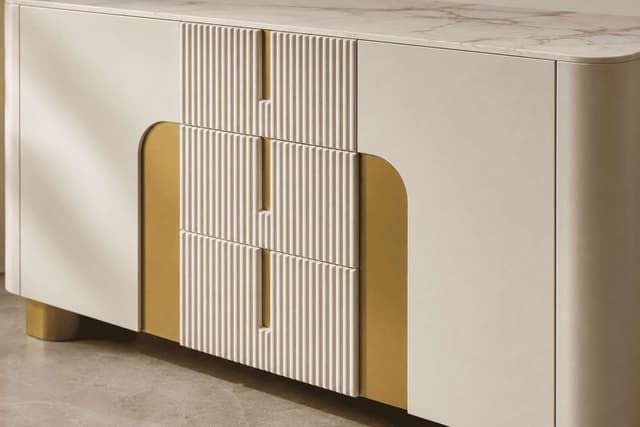 Camille Cream & Gold Sideboard — photo 2