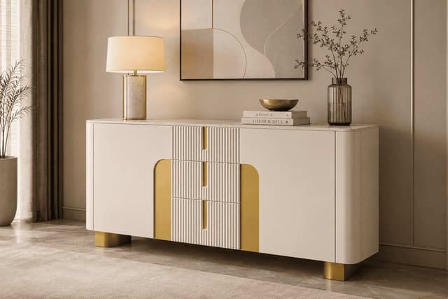 Camille Cream & Gold Sideboard — photo 4