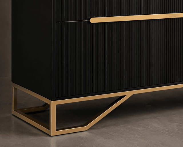 Milano Charcoal 4-Door Cabinet — photo 3