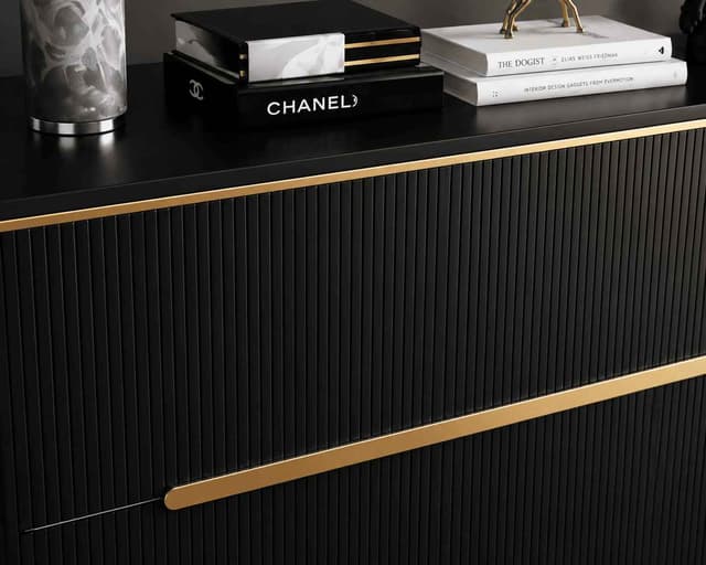 Milano Charcoal 4-Door Cabinet — photo 2