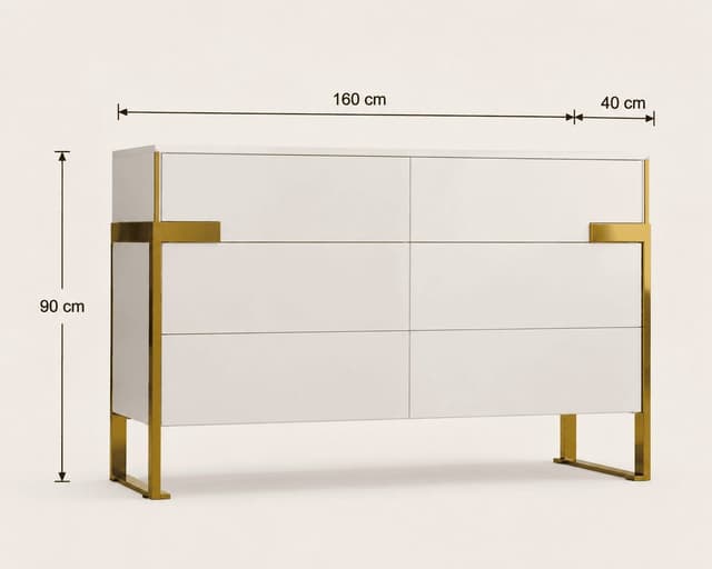 Bianca 6-Drawer Storage Cabinet — photo 1