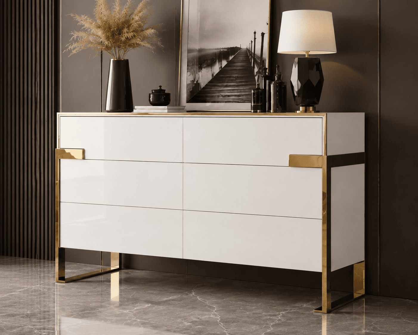 Bianca 6-Drawer Storage Cabinet