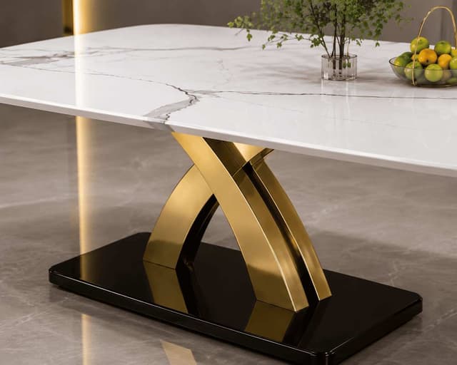 Alpine X-Base Slate Dining Table — photo 2