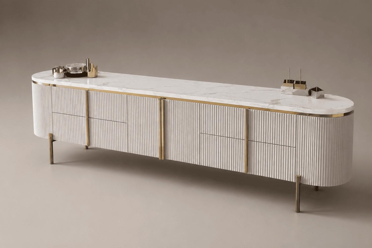 Elara Curved Luxury TV Cabinet