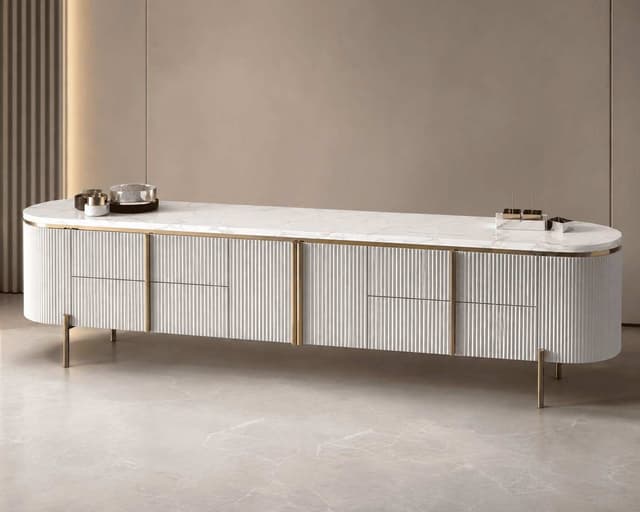 Elara Curved Luxury TV Cabinet — photo 3