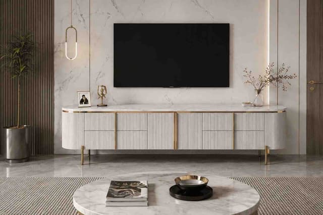 Elara Curved Luxury TV Cabinet — photo 4