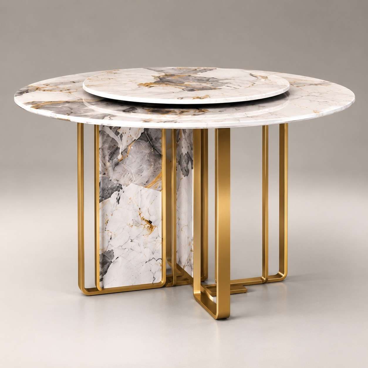 Pandora Round Turntable Dining Table