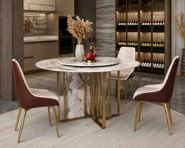 Pandora Round Turntable Dining Table — photo 4
