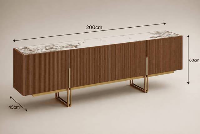 Arden Walnut Luxury TV Cabinet — photo 1