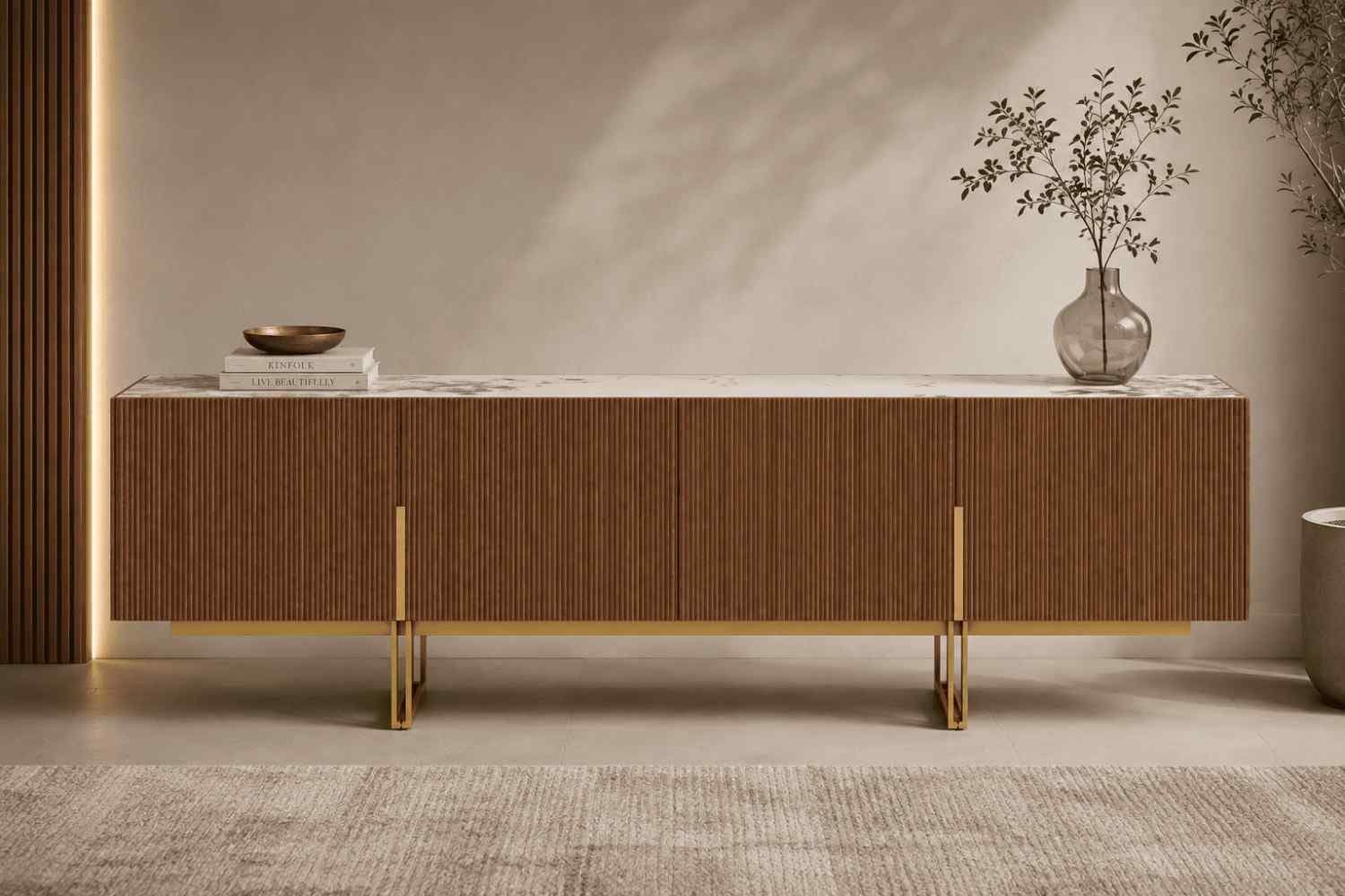 Arden Walnut Luxury TV Cabinet