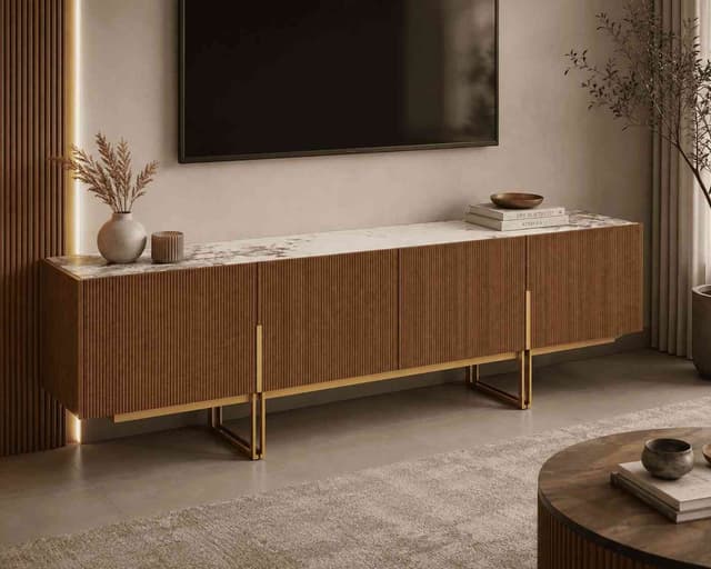 Arden Walnut Luxury TV Cabinet — photo 4