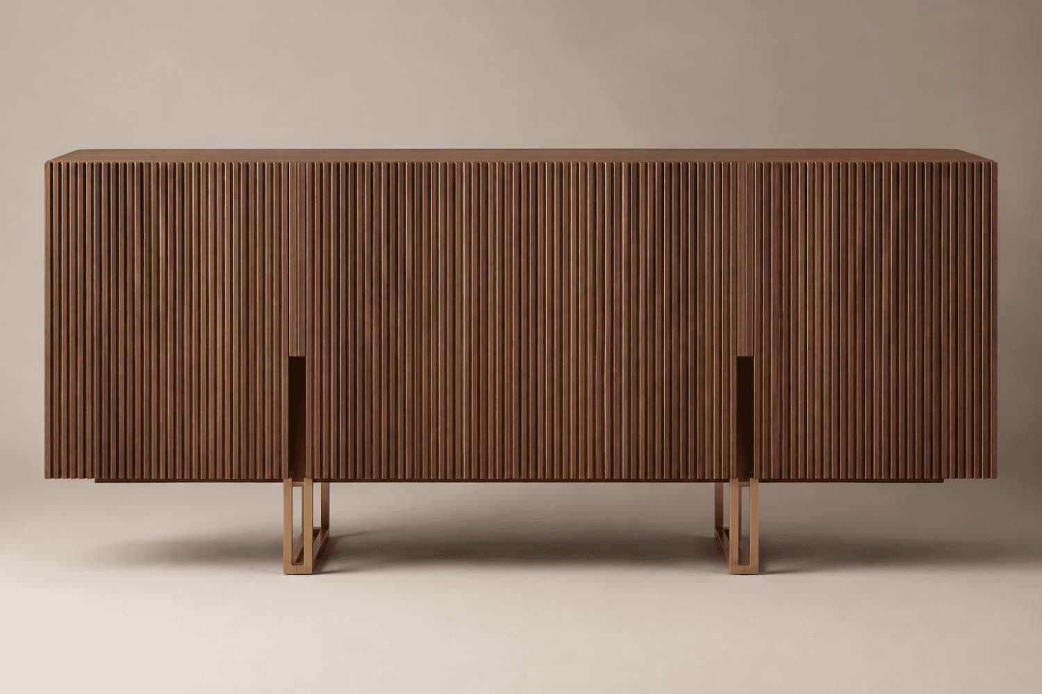 Arden Walnut 4-Door Sideboard