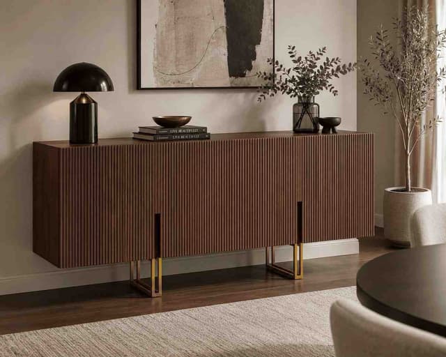 Arden Walnut 4-Door Sideboard — photo 5