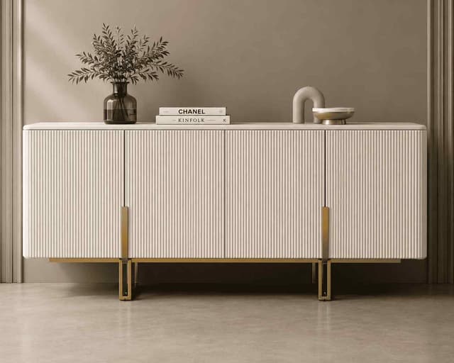 Luna Cream 4-Door Sideboard — photo 3