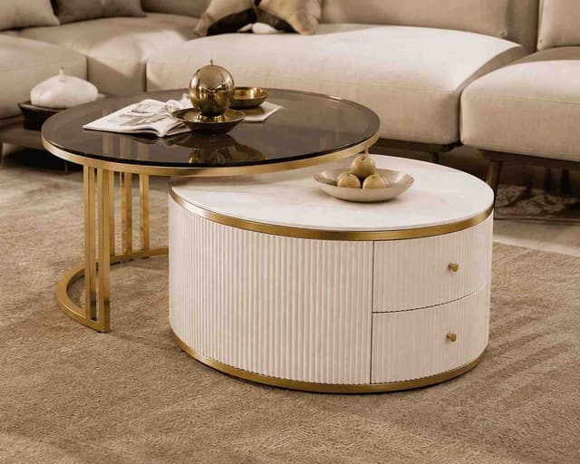 Celeste Round Coffee Table Set — photo 3
