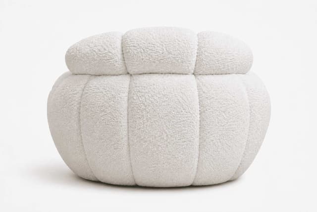 Luna Plush Swivel Armchair — photo 3