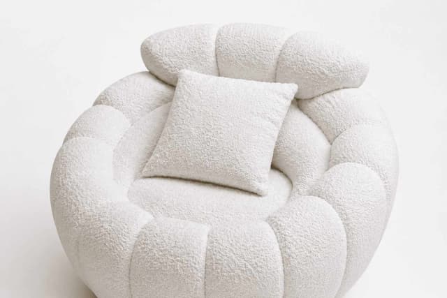 Luna Plush Swivel Armchair — photo 1