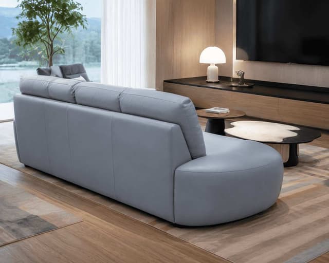 Verona Leather Sectional Sofa — photo 3
