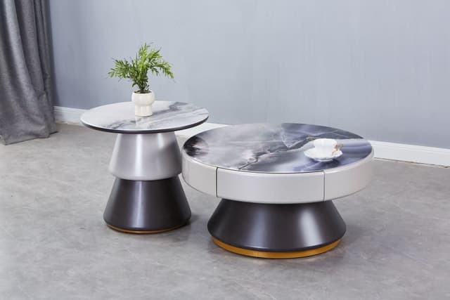 Orbit Round Nesting Coffee Table Set — photo 1