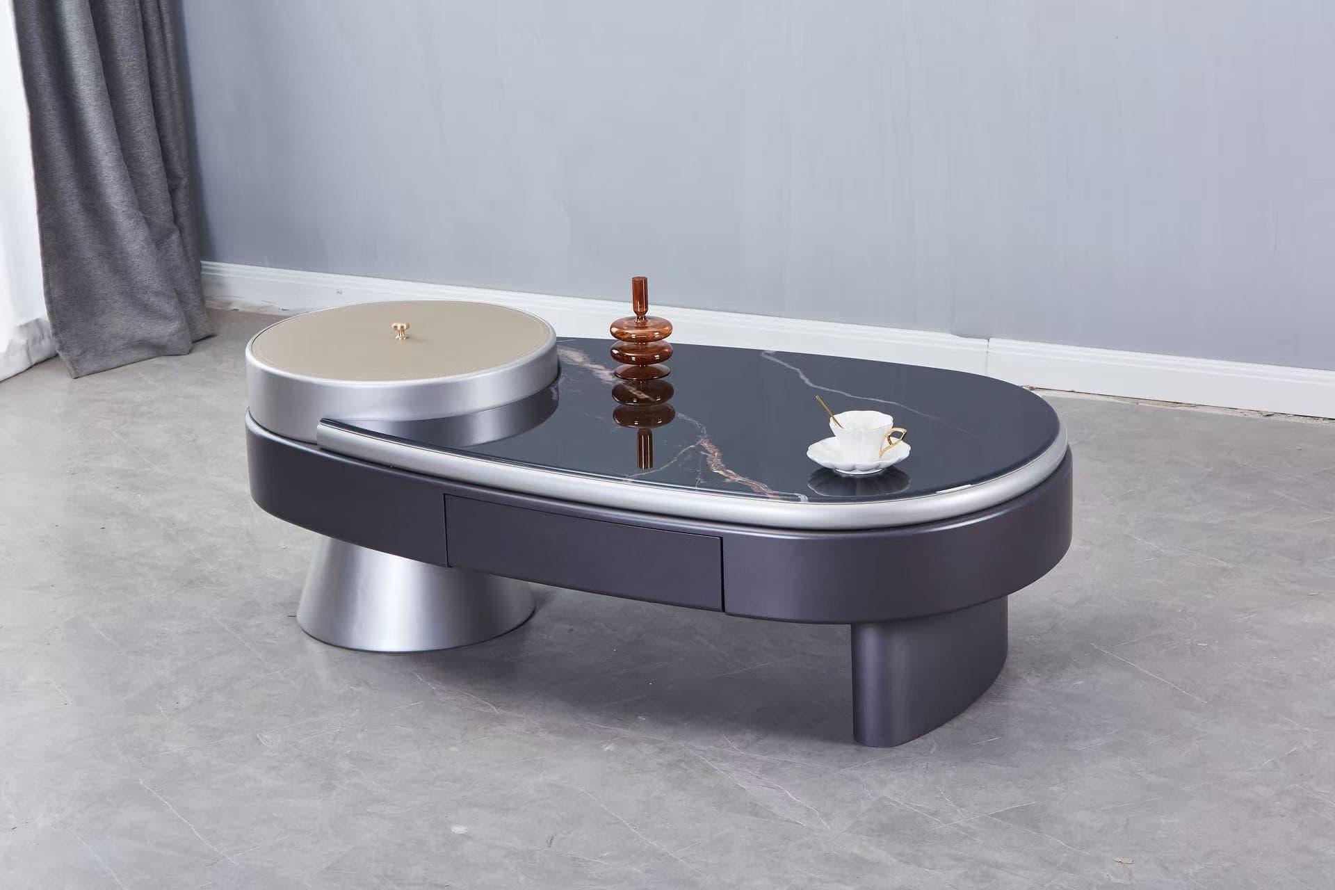 Midnight Oval Coffee Table