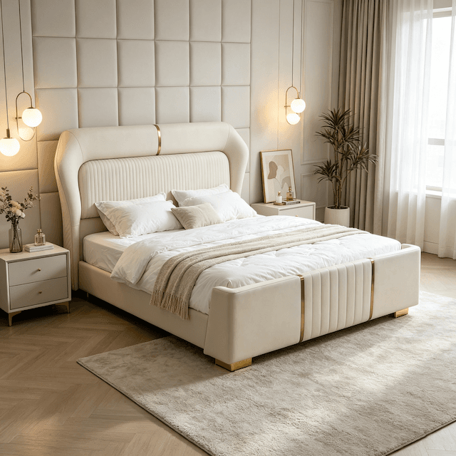 Aurelia Upholstered Bed Frame — photo 4