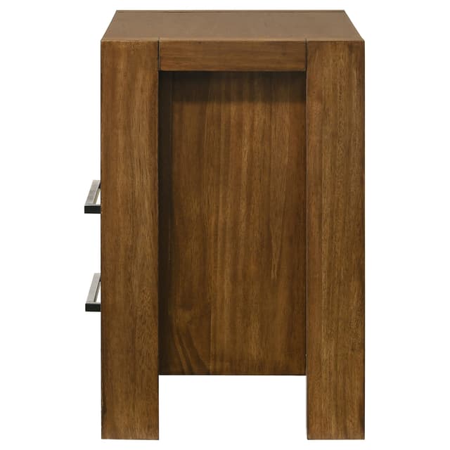 Adderley 2-drawer Nightstand Bedside Table Warm Brown — photo 5