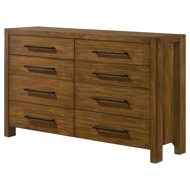 Adderley 8-drawer Bedroom Dresser Cabinet Warm Brown — photo 4