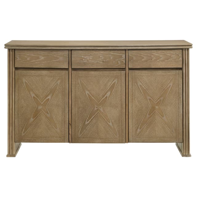 Adina 3-door 59-inch Sideboard Server Distressed Light Brown — photo 3