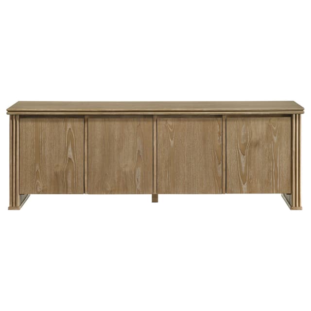 Adina 70-inch TV Stand Media Console Distressed Light Brown — photo 3