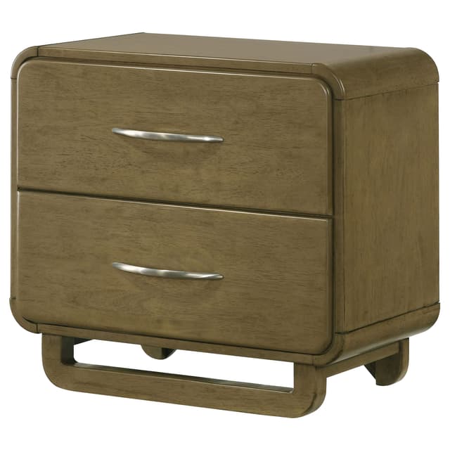 Amsbury 2-drawer Nightstand Bedside Table Nutmeg — photo 4