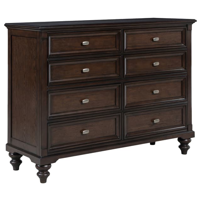 Andover 8-drawer Dresser Cabinet Dark Oak — photo 1