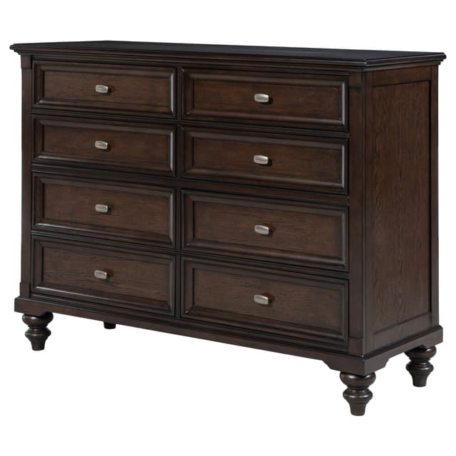 Andover 8-drawer Dresser Cabinet Dark Oak — photo 4