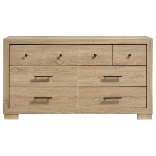 Arielle Bedroom Dresser with Mixed Hardware Light Oak — photo 3