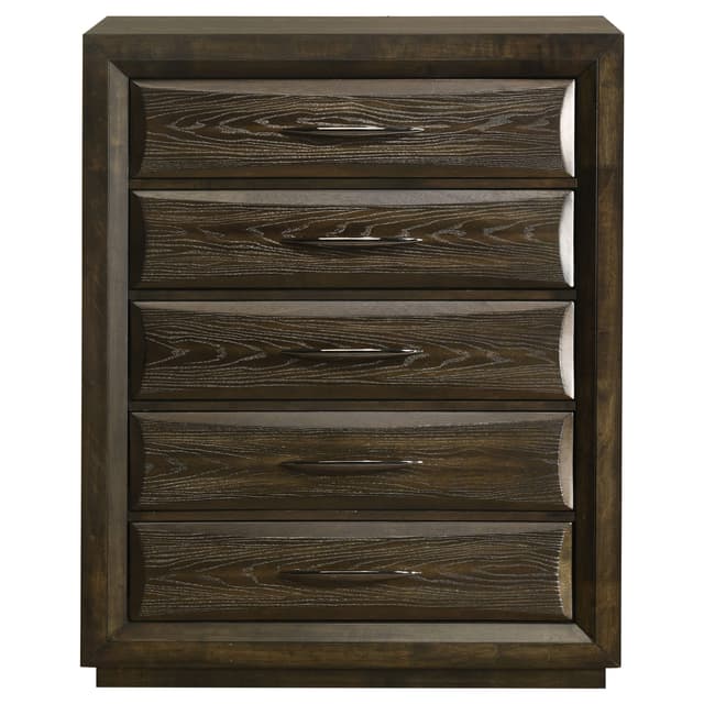 Atlas 5-drawer Bedroom Chest of Drawers Dark Oak — photo 3