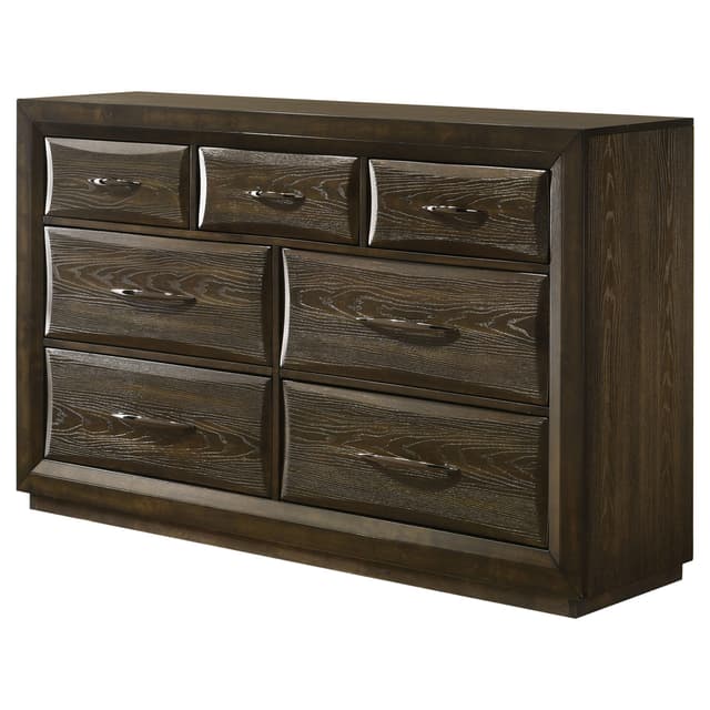 Atlas 7-drawer Bedroom Dresser Cabinet Dark Oak — photo 4