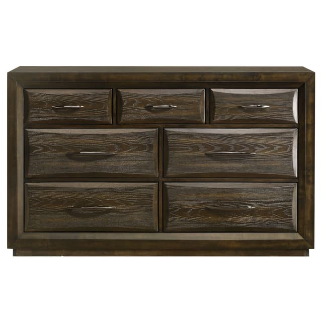 Atlas 7-drawer Bedroom Dresser Cabinet Dark Oak — photo 3