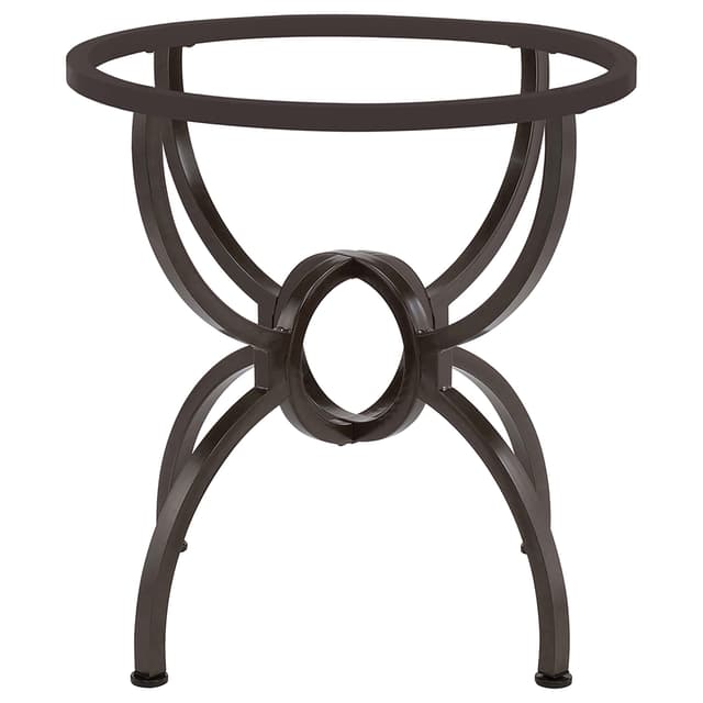 Aviano Round Metal Dining Table Base Gunmetal — photo 2