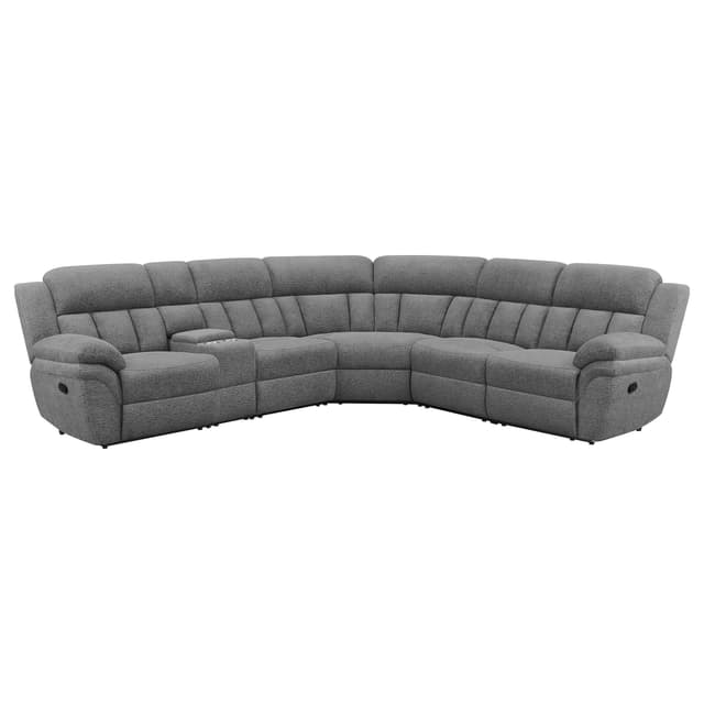 Bahrain 6-piece Modular Reclining Sectional Sofa Charcoal — photo 2