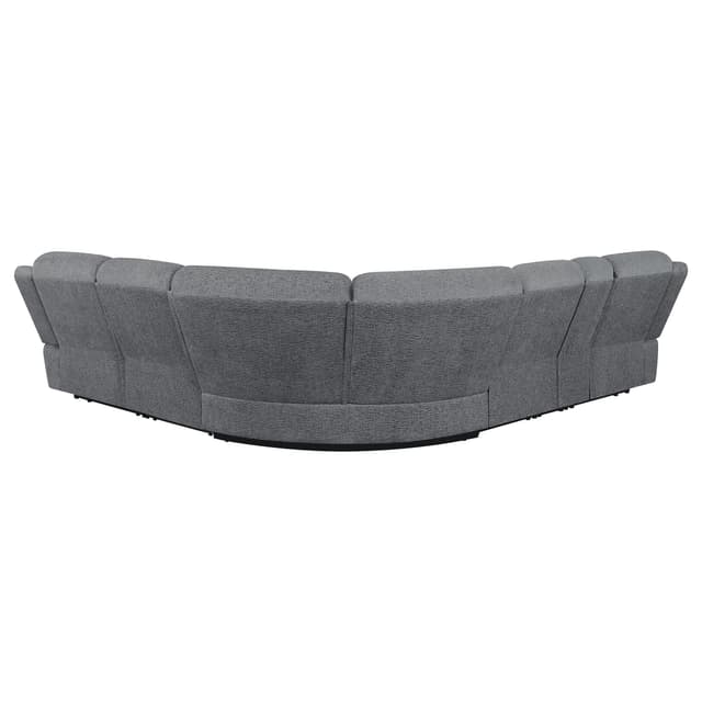 Bahrain 6-piece Modular Reclining Sectional Sofa Charcoal — photo 5