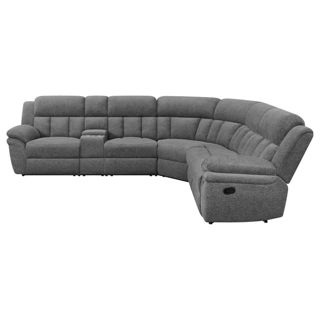 Bahrain 6-piece Modular Reclining Sectional Sofa Charcoal — photo 4