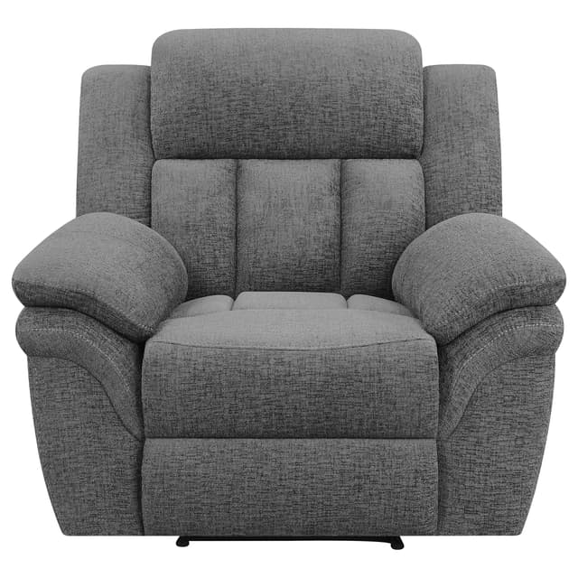Bahrain Upholstered Glider Recliner Charcoal — photo 5
