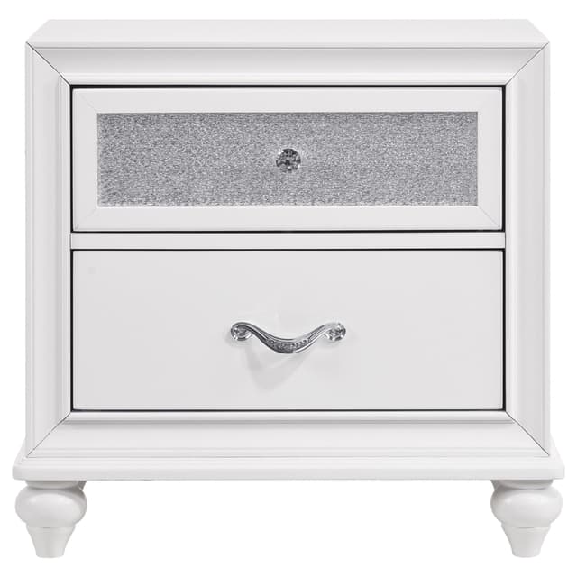 Barzini 2-drawer Nightstand White — photo 3