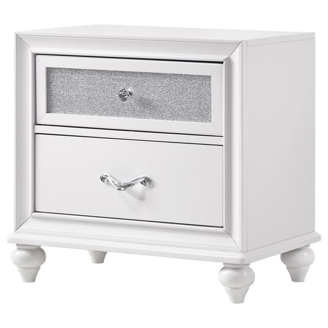 Barzini 2-drawer Nightstand White — photo 4