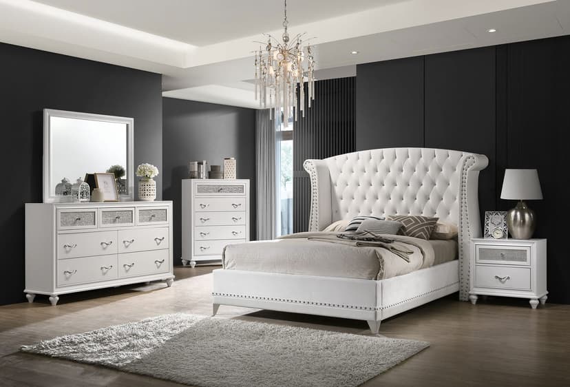 Barzini Bedroom Set (Upholstered Bed)