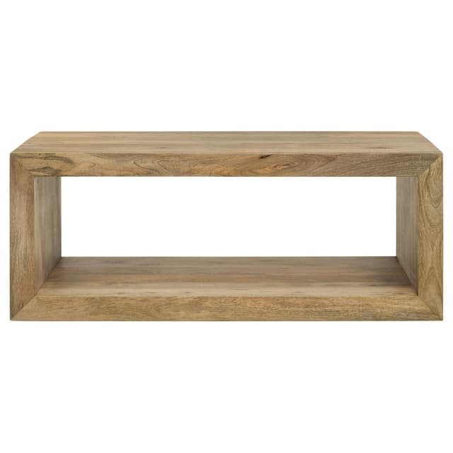 Benton Rectangular Solid Wood Coffee Table Natural — photo 3