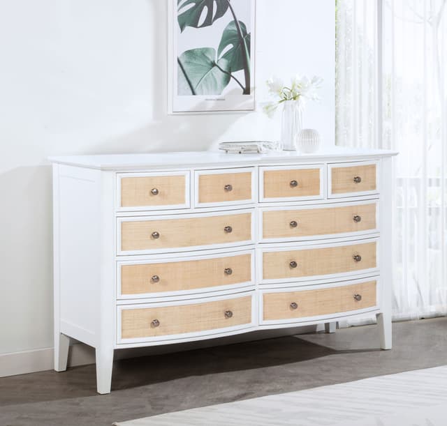 Bexhill 10-drawer Dresser Cabinet White — photo 2