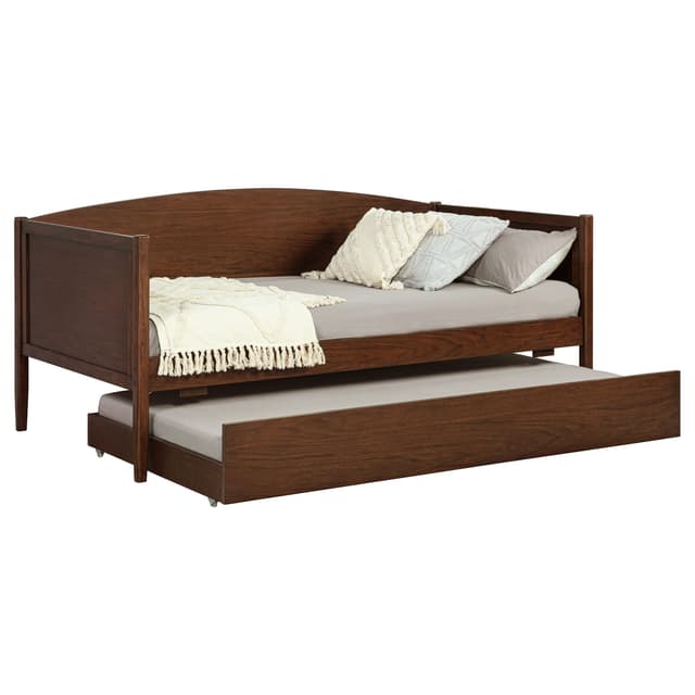 Bozeman Wood Twin Daybed With Trundle Medium Walnut — photo 3