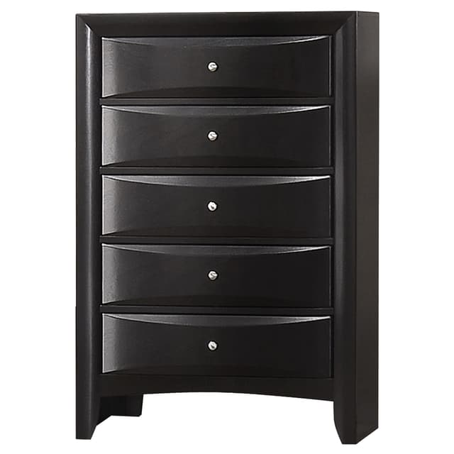Briana 5-drawer Bedroom Chest Black — photo 1