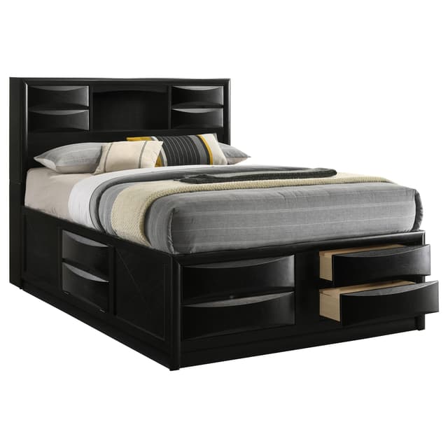 Briana Wood Bookcase Storage Bed — photo 3
