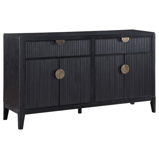 Brookmead 4-door Sideboard Buffet Storage Cabinet Black — photo 1